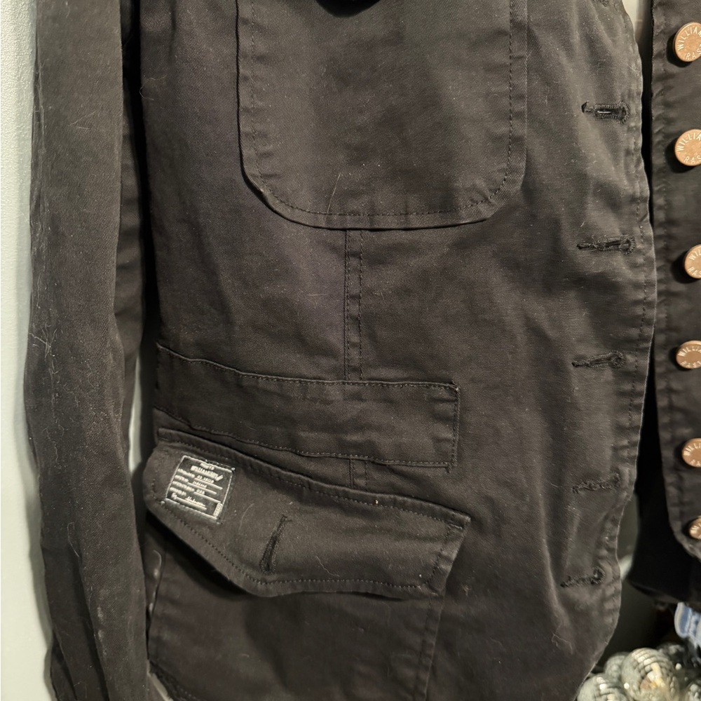 Women’s William Rast Black Military Style Jacket - Picture 2 of 6